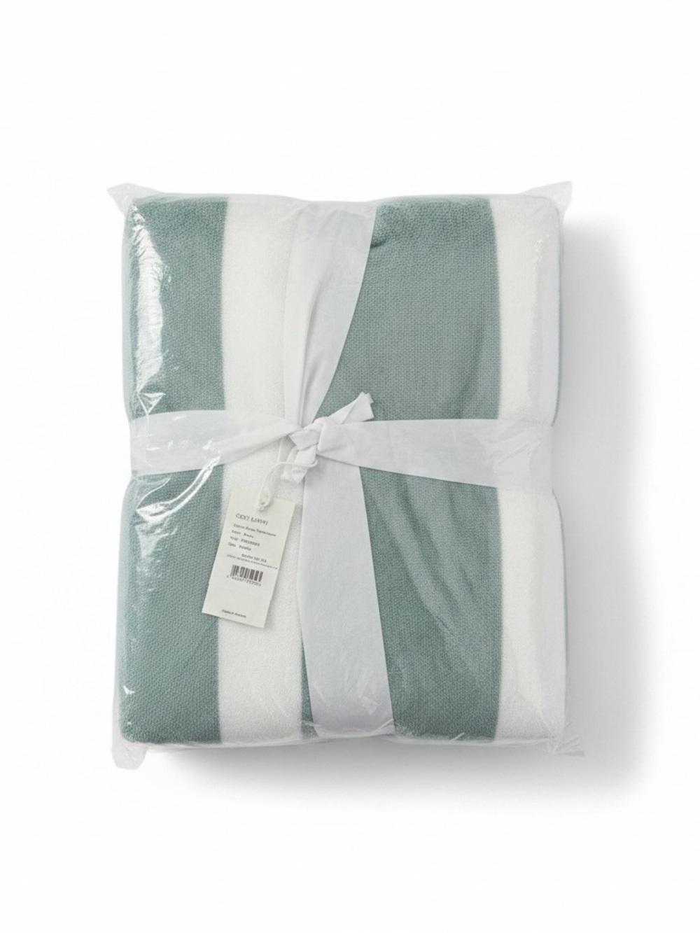 Cozy Earth Classic Stripe Resort Large Towel New Breeze Color Sold Out Online